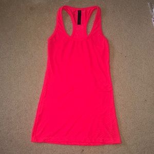 Hot pink workout top